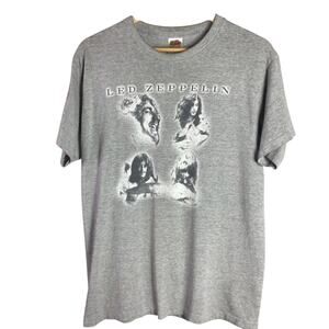 Vintage Classic LED ZEPPELIN Rock Band 2004 T Shirt Gray Large